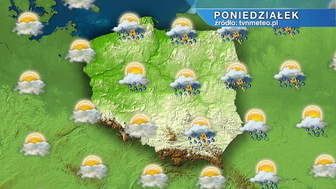 Nad lubelskie idą burze. Prognoza pogody na poniedziałek