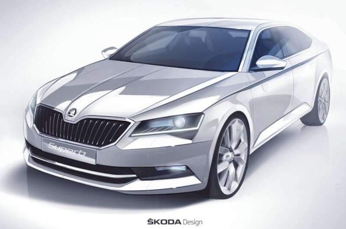 Nadjeżdża skoda superb