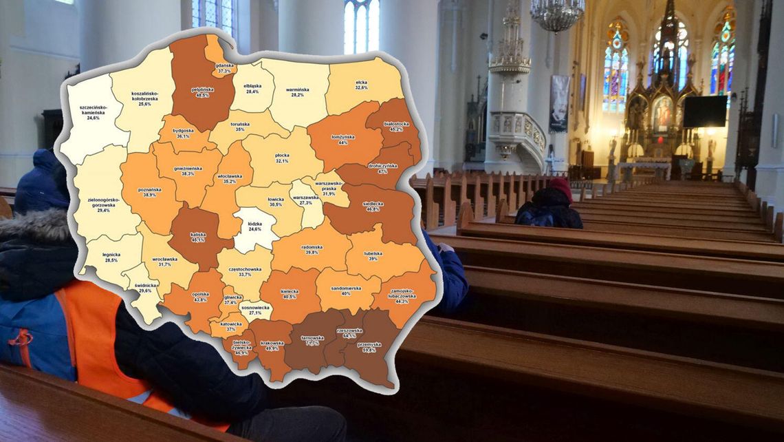 Najbardziej religijne diecezje w Polsce. Jak wypadają wierni z Lubelskiego? Najbardziej religijne diecezje w Polsce. Jak wypadają wierni z Lubelskiego?