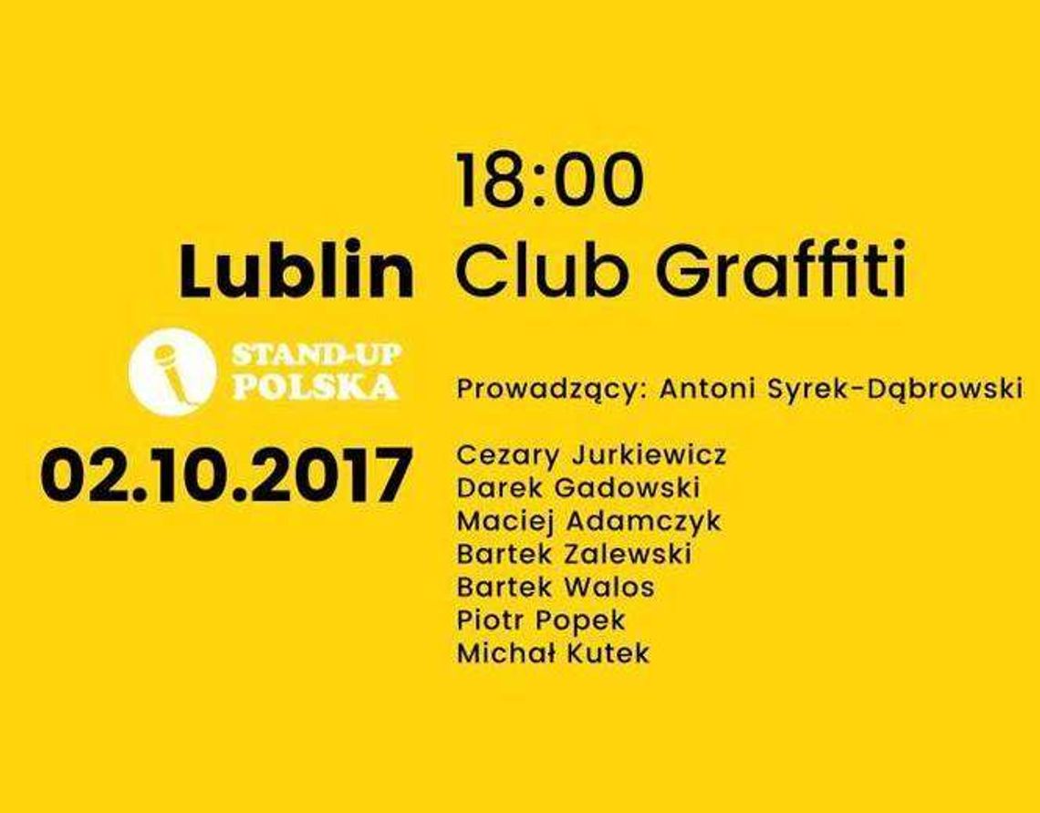 Najlepsi stand-uperzy wystąpią w Lublinie