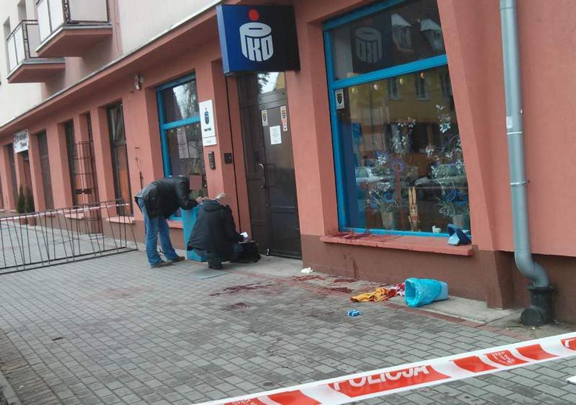 Napad na bank w Kędzierzynie-Koźlu. Przechodzień raniony nożem
