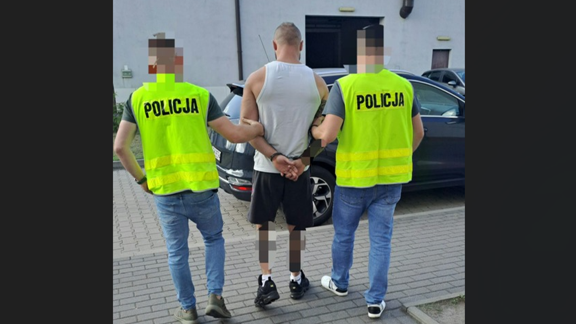 Narkotykowy diler w rękach policji 