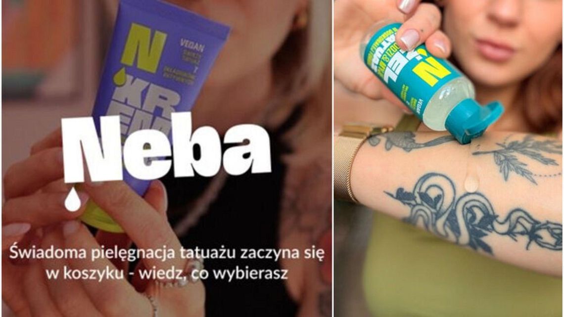 Neba: świadoma pielęgnacja tatuażu zaczyna się w koszyku - wiedz, co wybierasz
