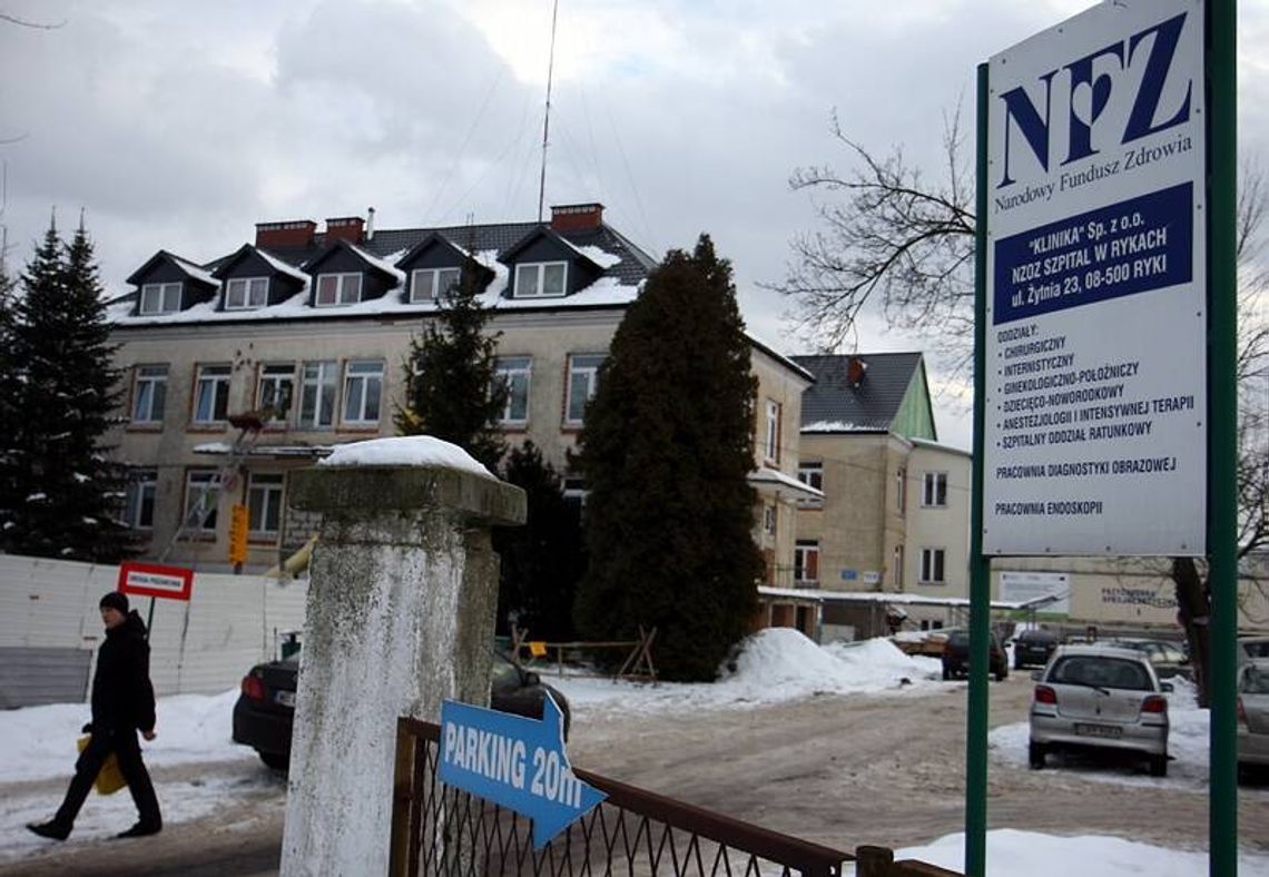 NFZ odebrał kontrakt szpitalowi w Rykach. \"Rażące nieprawidłowości\" NFZ odebrał kontrakt szpitalowi w Rykach. \"Rażące nieprawidłowości\"