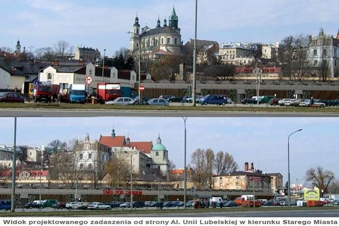 Nie będzie dużej wycinki drzew na Błoniach. Tak się zmieni Targ pod Zamkiem (wizualizacje)