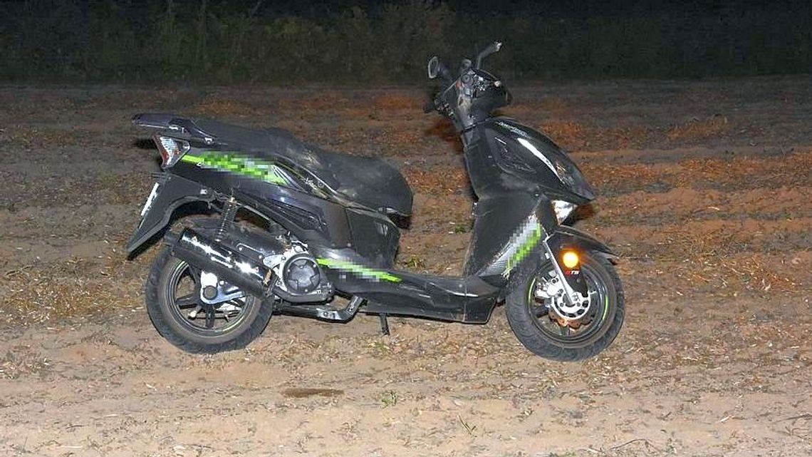 Nie był za szybki, tylko zbyt pijany. Daleko na tym skuterze nie uciekł