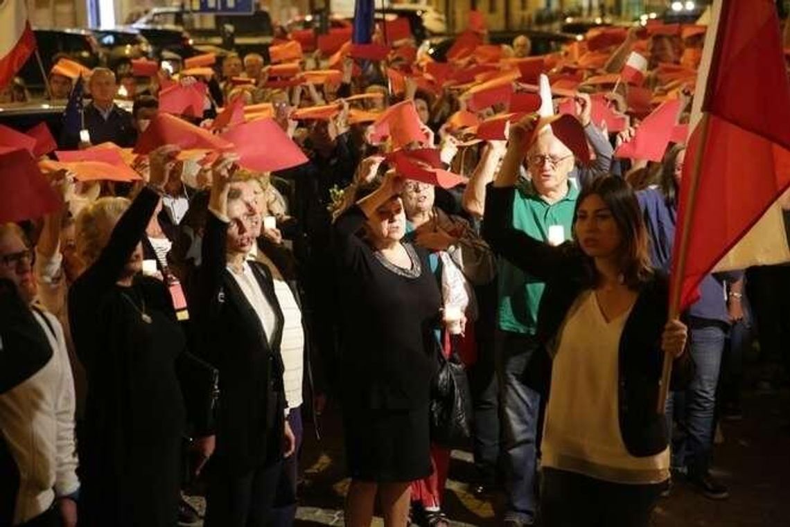 "Nie chcę, żeby było, jak na Białorusi". Kilkaset osób znów protestowało w Lublinie