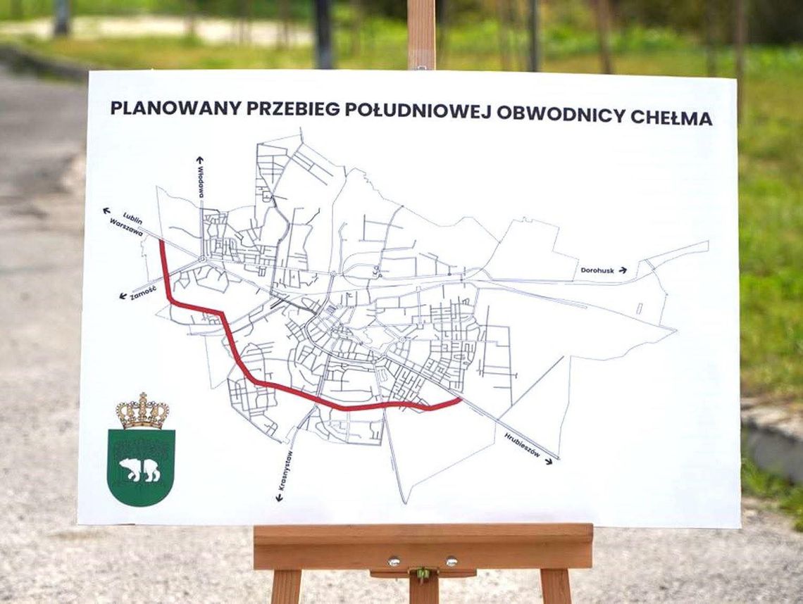 Nie tylko dla mieszkańców. Obwodnica Chełma ma służyć też wojsku w razie kryzysu Południowa obwodnica Chełma plan