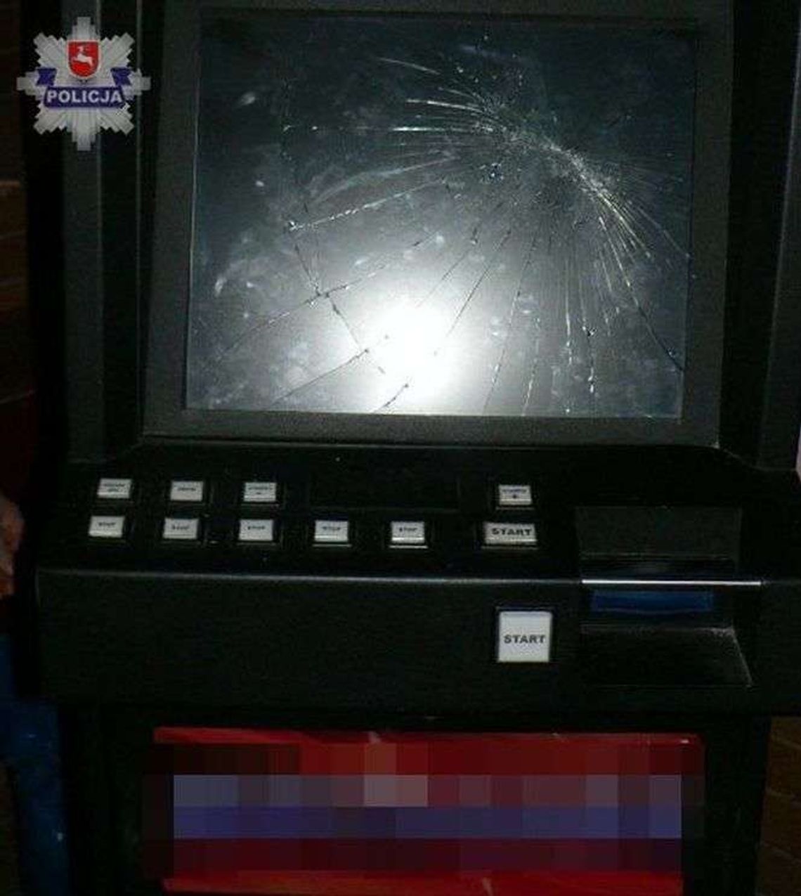 Nie wygrał więc rozbił automat i uciekł