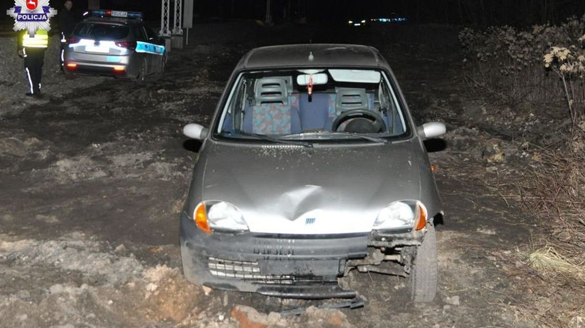 Nie zatrzymała go policja, tylko grząska droga. Mężczyźnie grozi więzienie