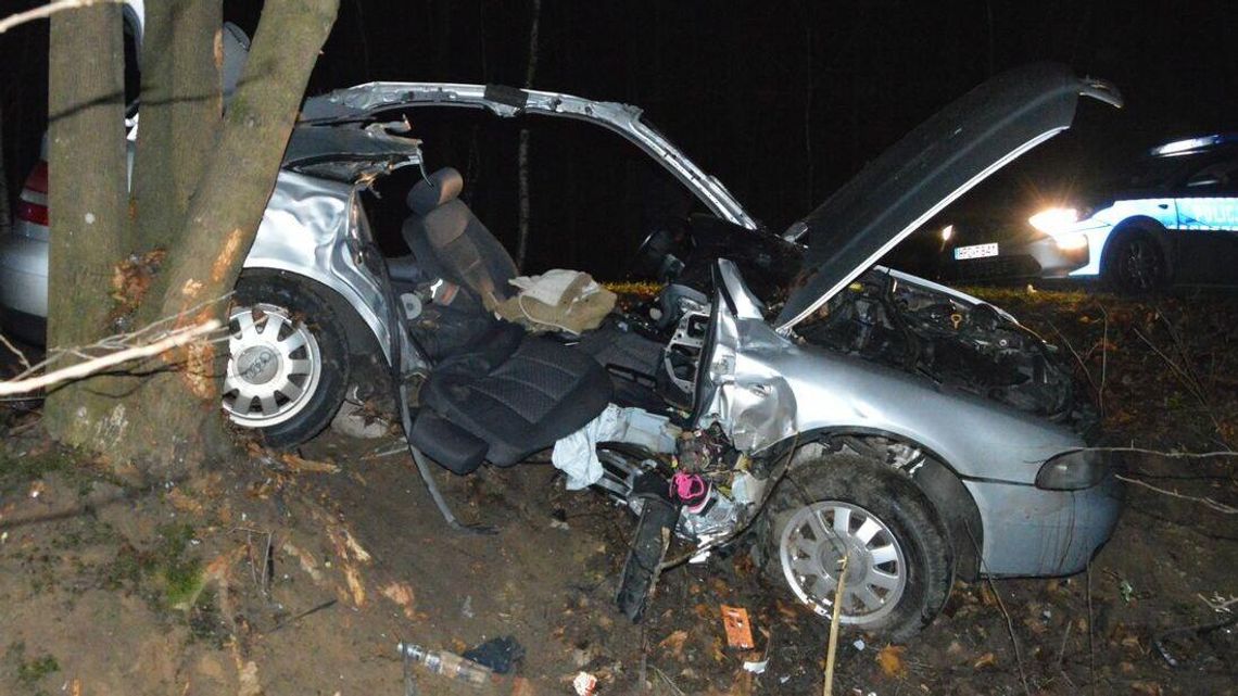 Nie żyje 13-letnia dziewczynka. Samochód kierowany przez 18-latka wypadł z drogi