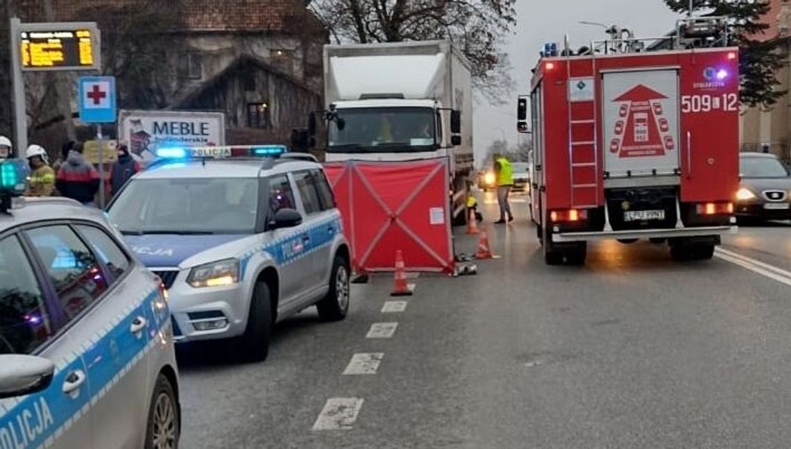 Nie żyje mężczyzna. Wpadł pod ciężarówkę