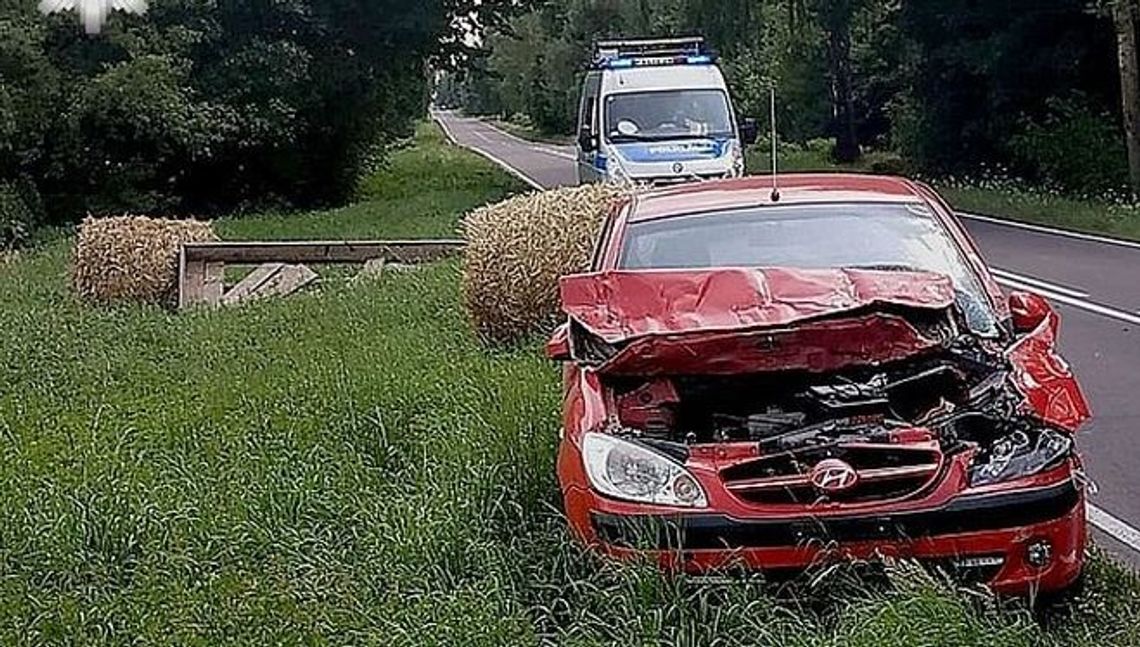 Niecodzienny wypadek w gminie Wierzbica. Pod samochód wpadł koń ciągnący wóz