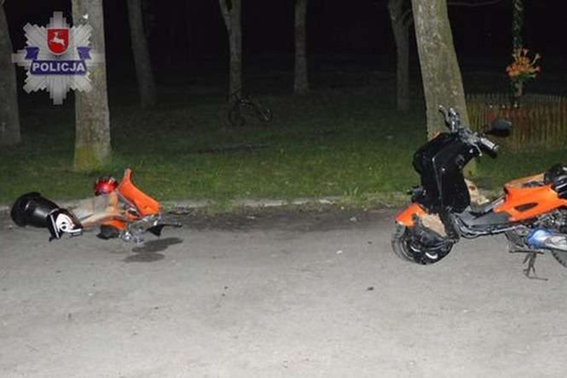 Niedziałowice Pierwsze: Wjechał skuterem w drzewo