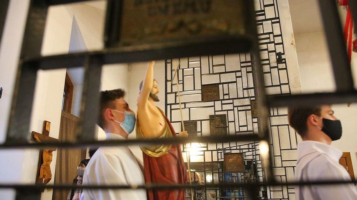 Niedzielna rezurekcja w kościele w Lublinie