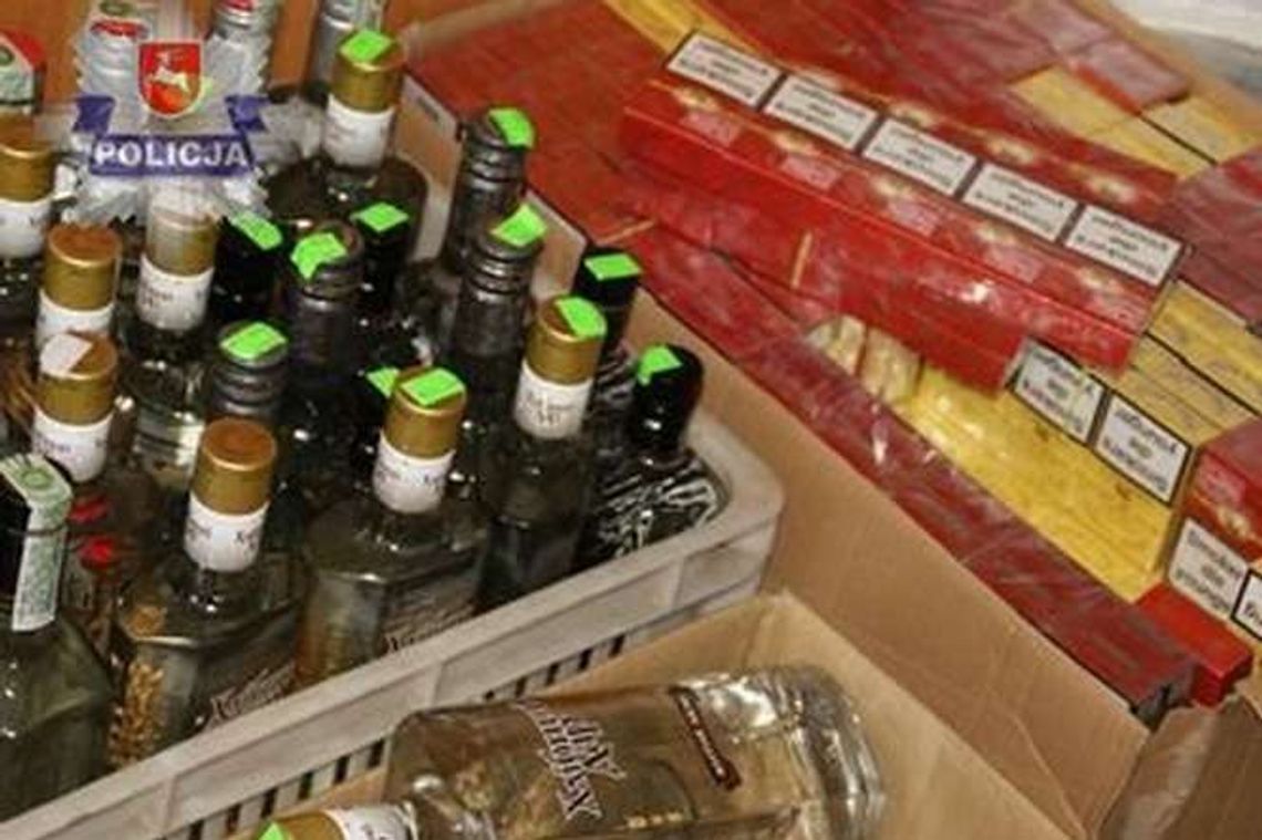 Nielegalne papierosy i alkohol u 45-latka z Zamościa