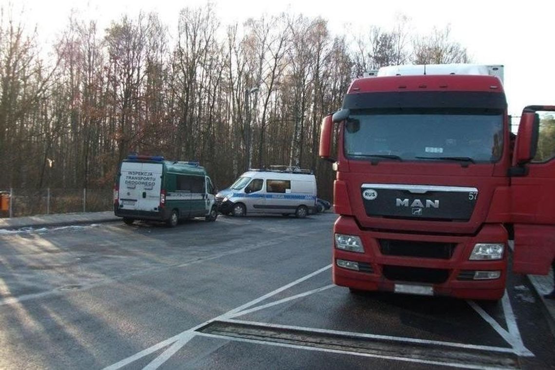 Nietrzeźwy Rosjanin za kierownicą tira