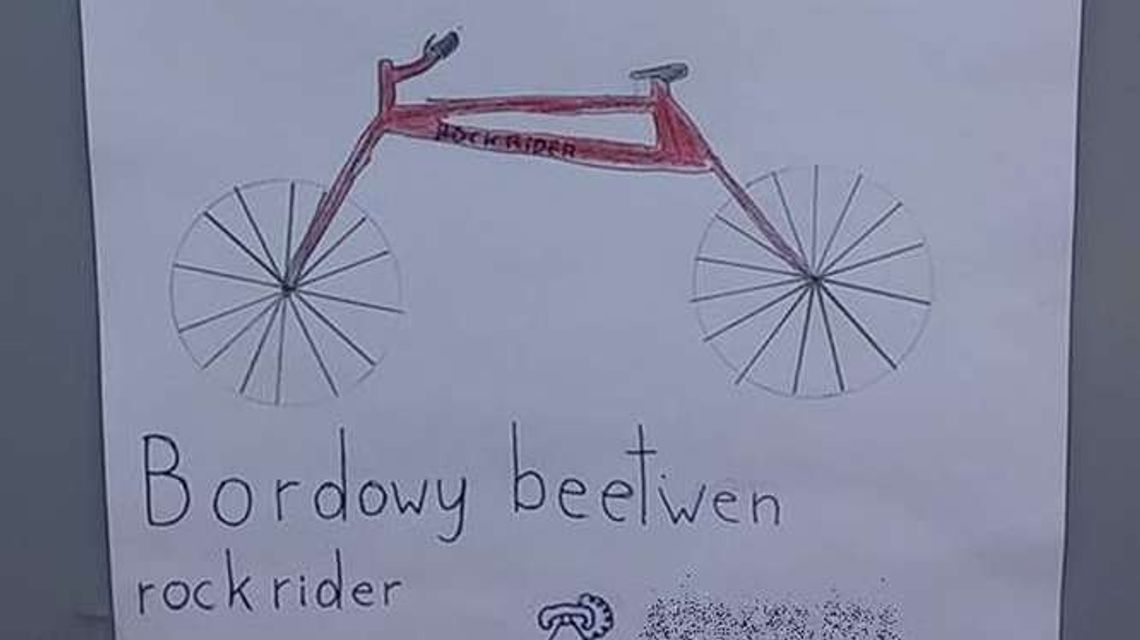 Nietypowe ogłoszenie. Ktoś ukradł rower, dziecko prosi o zwrot Nietypowe ogłoszenie. Ktoś ukradł rower, dziecko prosi o zwrot