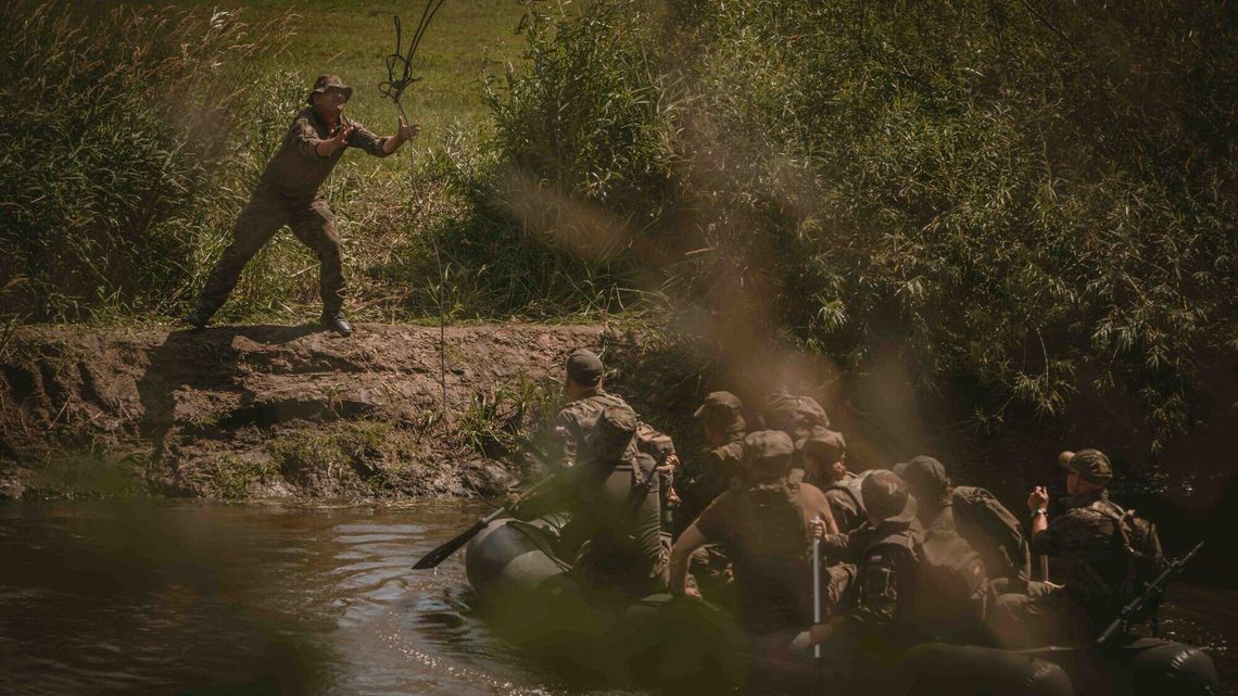 Niezły poligon. Terytorialsi trenowali w wodzie i na lądzie