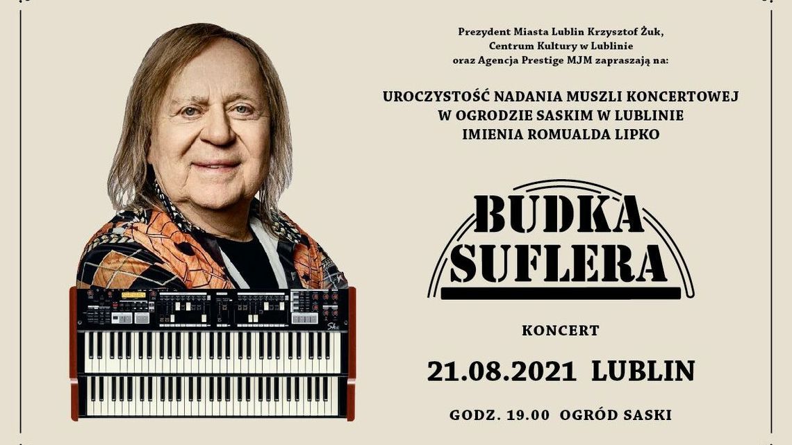 Niezwykły koncert dla Romualda Lipko. Budka Suflera zagra w muszli w Ogrodzie Saskim