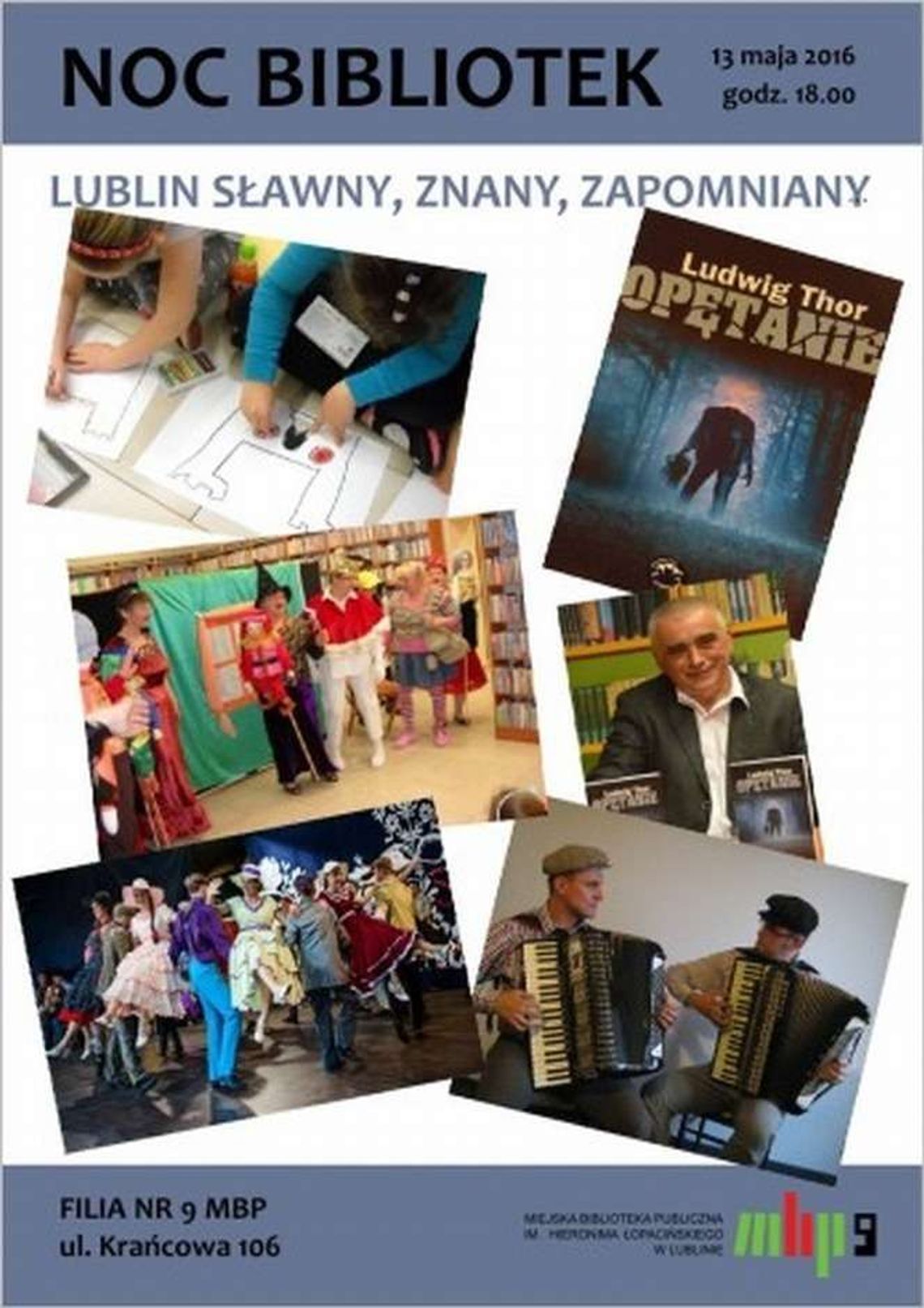 Noc Bibliotek dziś w Lublinie. Program wydarzeń