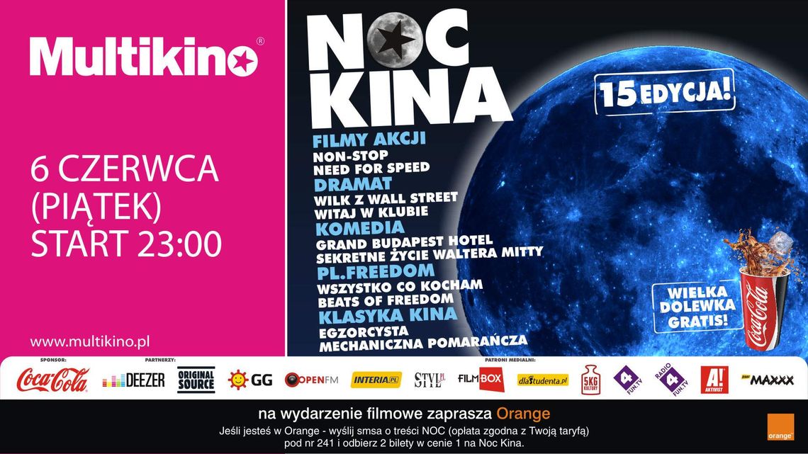 Noc Kina w Lublinie - mamy dla Was wejściówkę