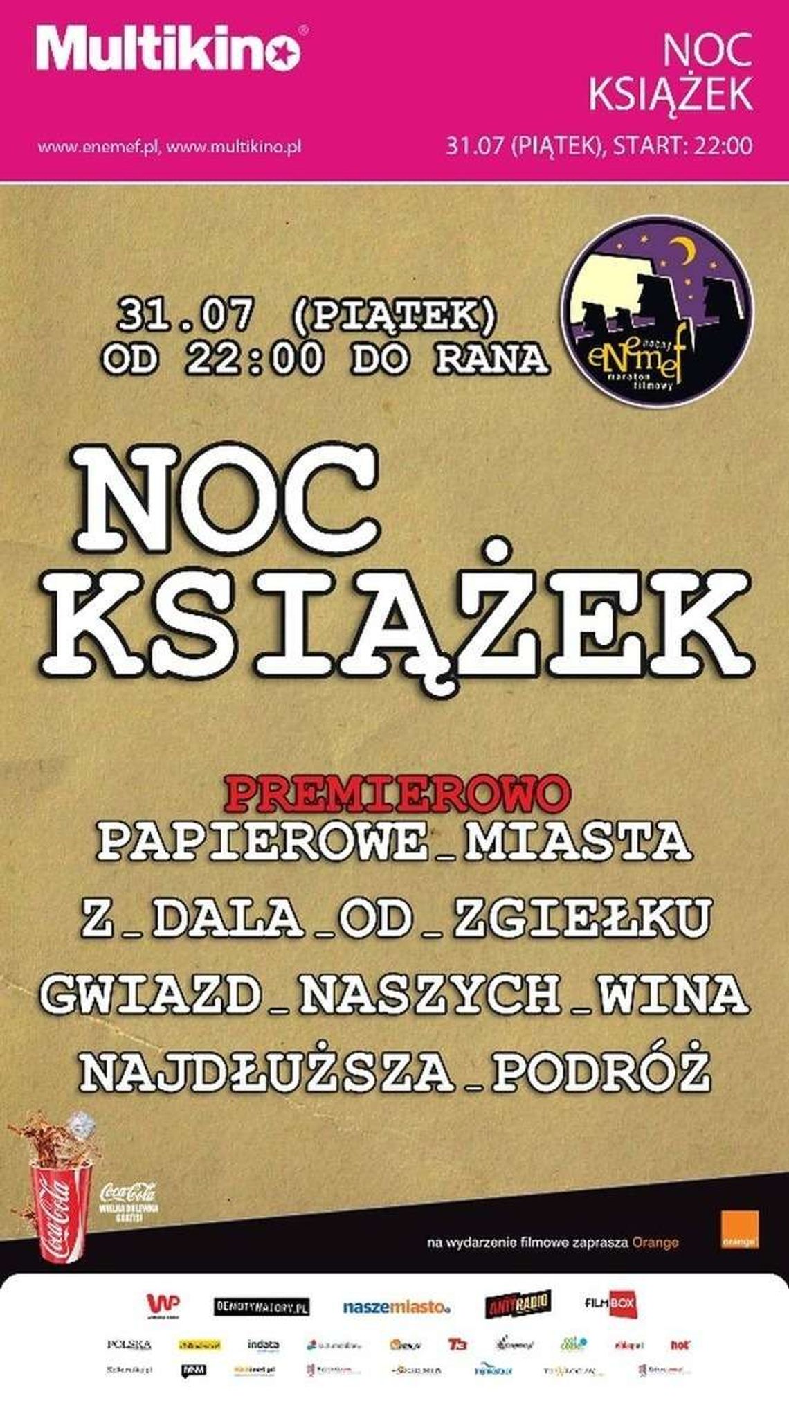 Noc Książek w Multikinie. Premierowo „Papierowe Miasta”