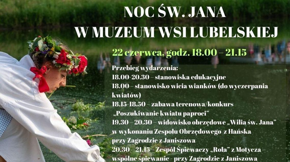 Noc świętojańska w skansenie. Radość i  zabawa