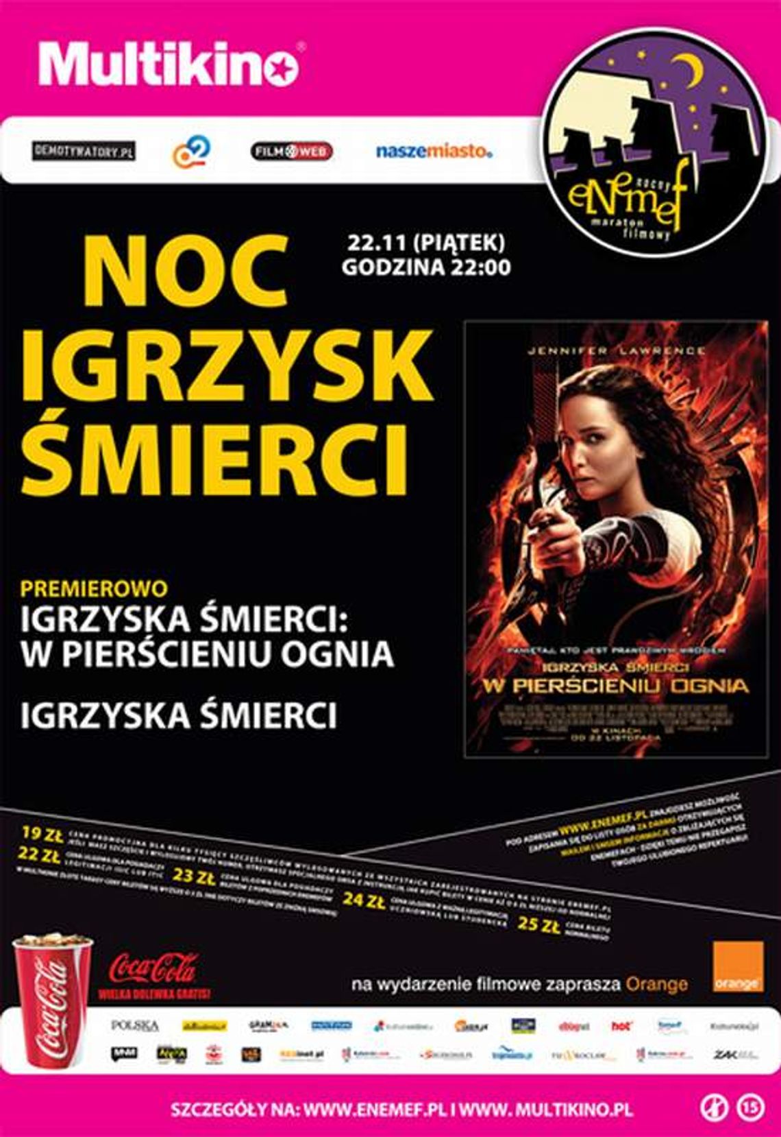 Nocne Maratony Filmowe w Multikinie. ENEMEF: Noc Igrzysk Śmierci