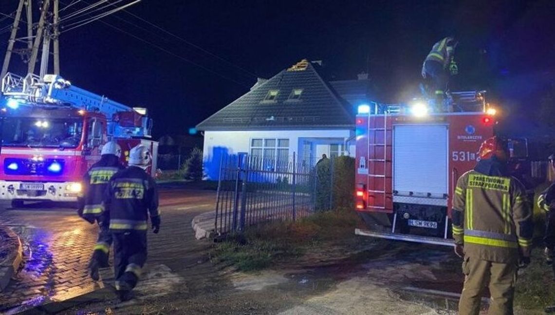 Nocny pożar w domu dziecka. Zapalił się dach