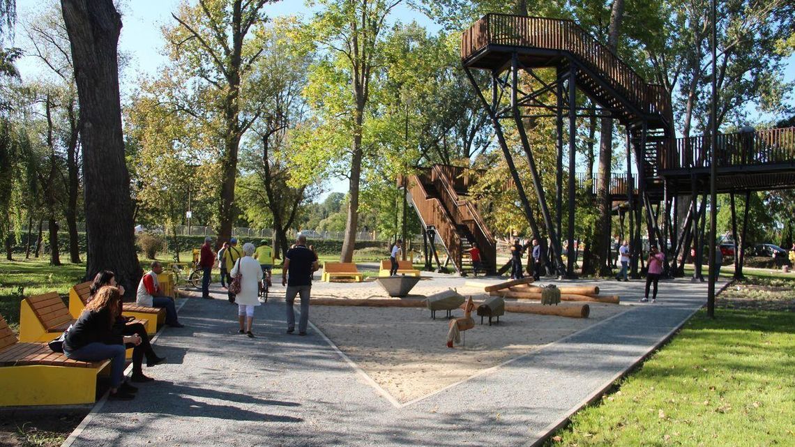 Nowa atrakcja w Białej Podlaskiej. W Małpim Gaju ścieżka wśród drzew