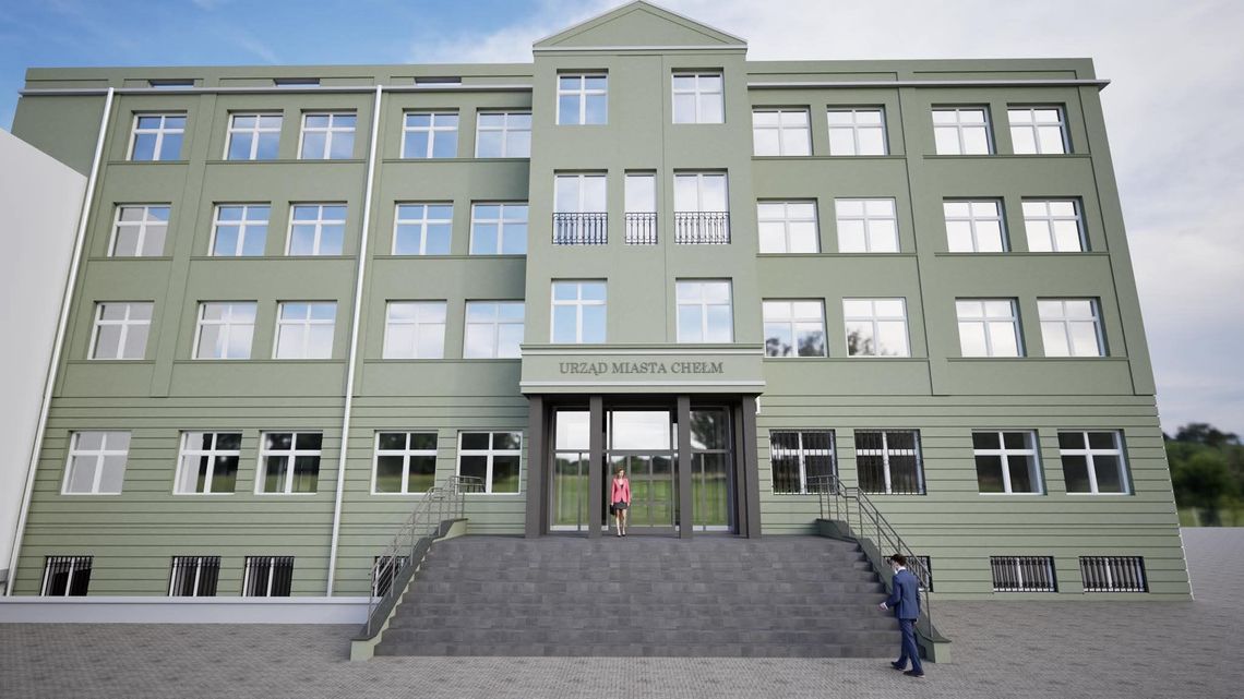 Nowe Oblicze Chełmskiego Ratusza: Surowy Modernizm w Zielonej Odsłonie Nowe Oblicze Chełmskiego Ratusza: Surowy Modernizm w Zielonej Odsłonie