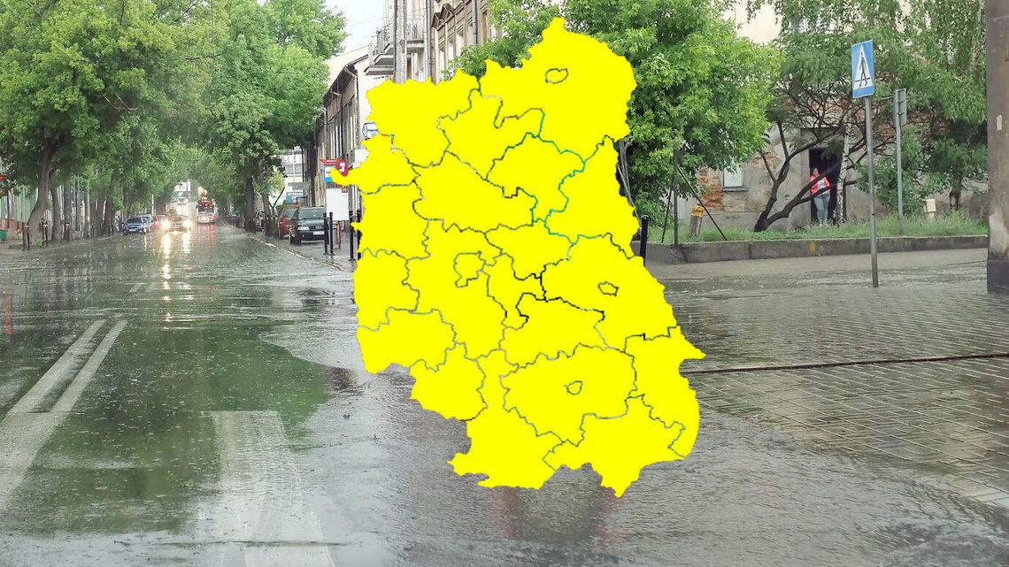 Nowe ostrzeżenie pogodowe dla woj. lubelskiego. Uwaga na burze z gradem!