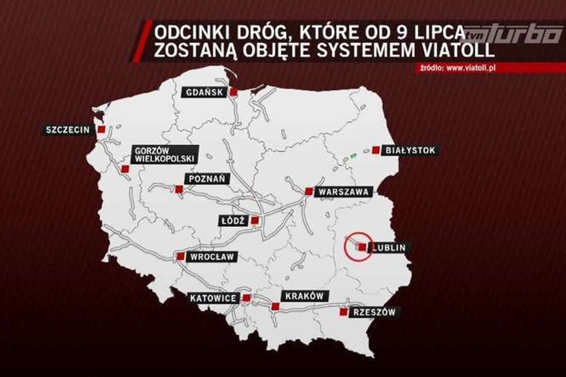 Nowe płatne odcinki dróg. Także w woj. lubelskim Nowe płatne odcinki dróg. Także w woj. lubelskim