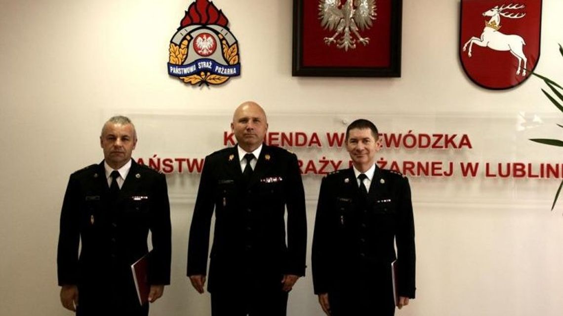 Nowi komendanci straży pożarnej w Biłgoraju i Rykach