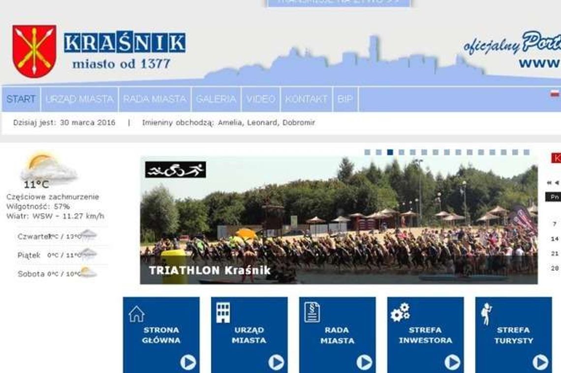 Nowy internetowy Kraśnik. Zrobili go sami urzędnicy