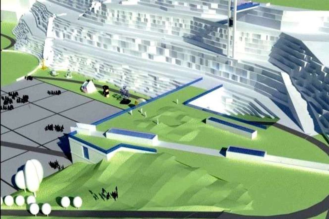 Nowy kamieniołom w Kazimierzu. Ogrody, platformy widokowe, wodospad i kąpielisko Nowy kamieniołom w Kazimierzu. Ogrody, platformy widokowe, wodospad i kąpielisko