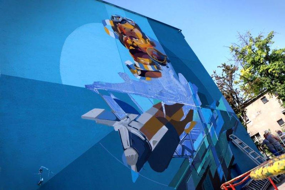 Nowy mural na Bronowicach. Nawiązuje do historii dzielnicy