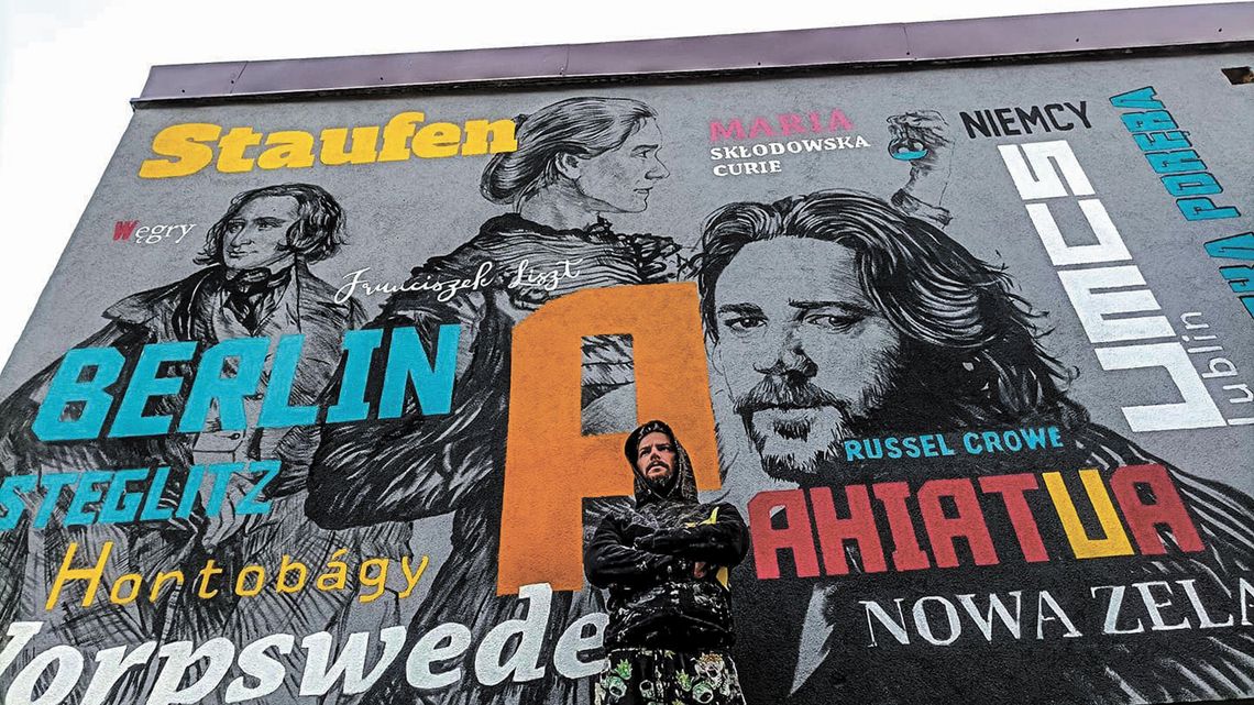 Nowy mural w Kazimierzu Dolnym już jest. Odsłonięcie w piątek Nowy mural w Kazimierzu Dolnym już jest. Odsłonięcie w piątek