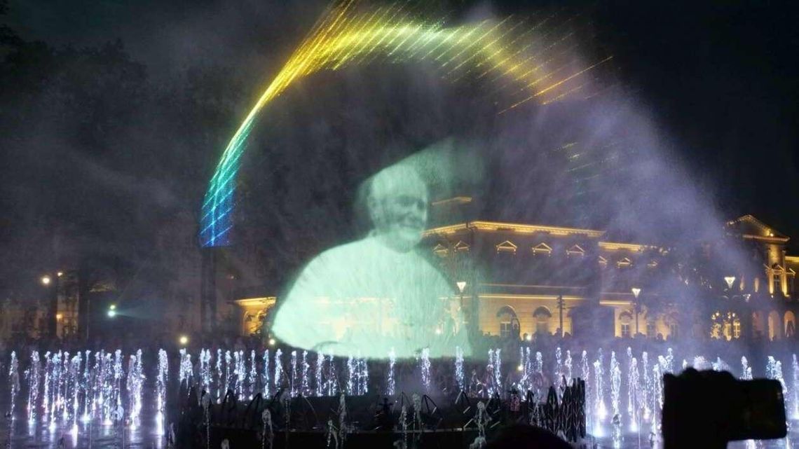 Nowy pokaz fontanny na placu Litewskim "Anioły lubelskie" [zdjęcia]