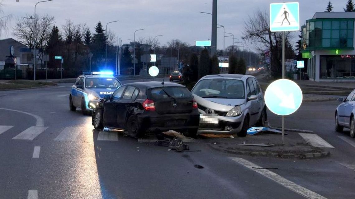 Nowy Rok w Zamościu, 5 rano. Tak skończył się nieprzemyślany manewr kierowcy BMW
