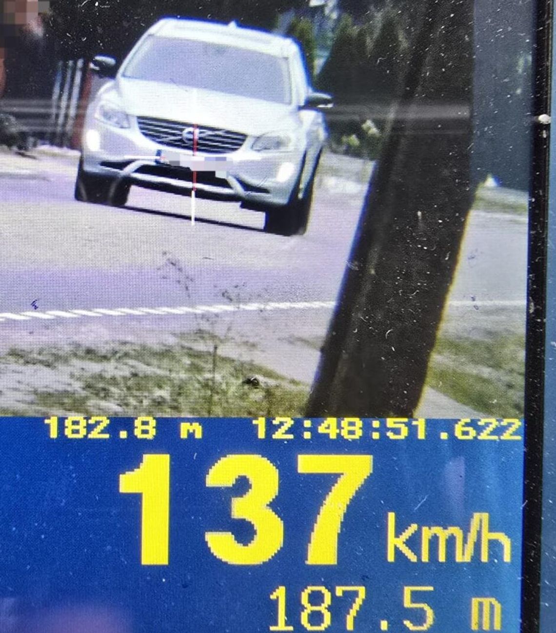O 87 km/h za szybko w terenie zabudowanym. Stracił prawo jazdy na trzy miesiące