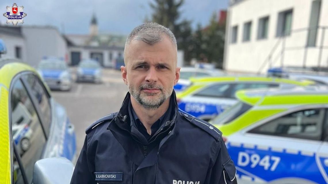 O włos od tragedii. Policjant uratował życie 51-latka