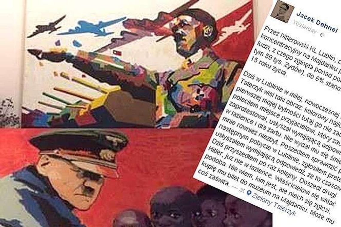 Obraz z Hitlerem w restauracji. Prokuratura nie będzie ścigać właściciela lokalu