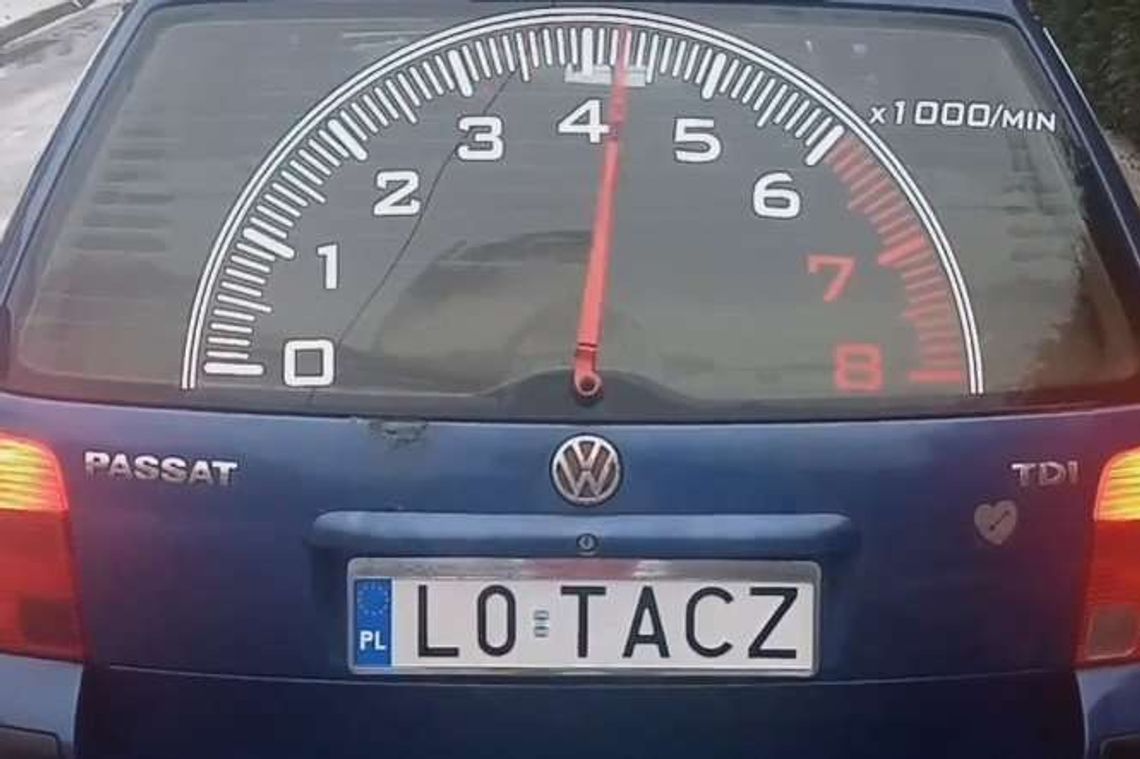 Obrotomierz na szybie? Nietypowy pomysł kierowcy z Lublina (wideo)