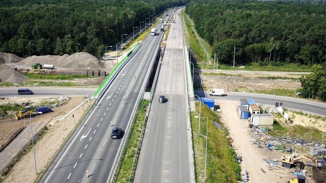 Obwodnica Puław wkrótce ma być oddana do użytku. Nowe zdjęcia z drona