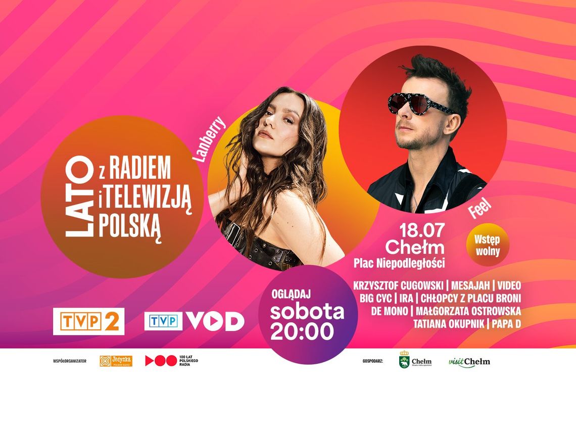 Od śniadania do nocy w blasku jupiterów. Chełm przejmuje antenę TVP i Polskiego Radia Lato z radiem i tvp