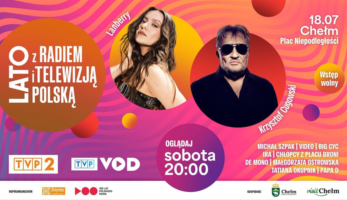 Od śniadania do nocy w blasku jupiterów. Chełm przejmuje antenę TVP i Polskiego Radia Lato z radiem i tvp