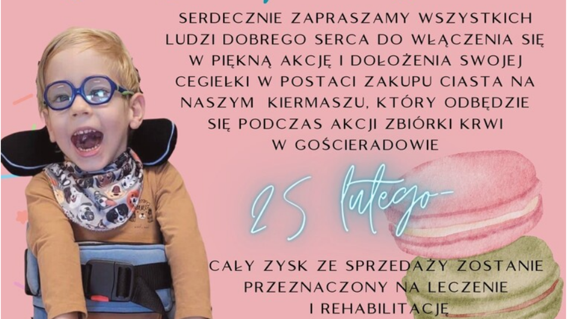 Oddaj krew, kup ciasto i pomóż wyleczyć Pawełka