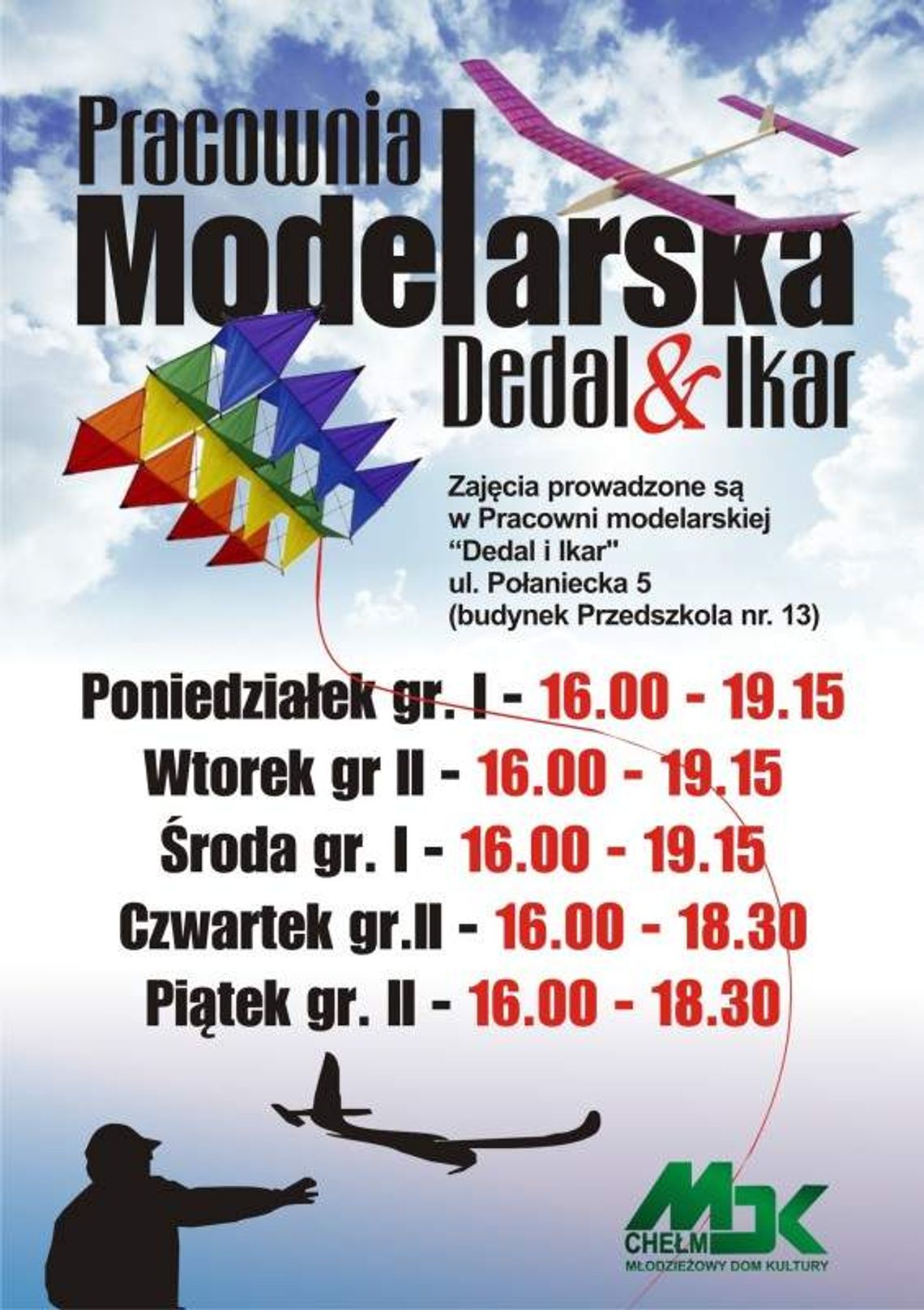 Odlotowa propozycja. Klub Modelarski "Dedal i Ikar" zaprasza Odlotowa propozycja. Klub Modelarski "Dedal i Ikar" zaprasza